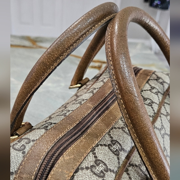 Vintage Gucci Plus GG Supreme Satchel Top Handle Bag 1980s - Picture 16 of 17